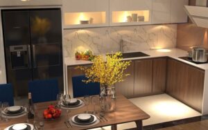 Nhà bếp gọn gàng, sạch sẽ